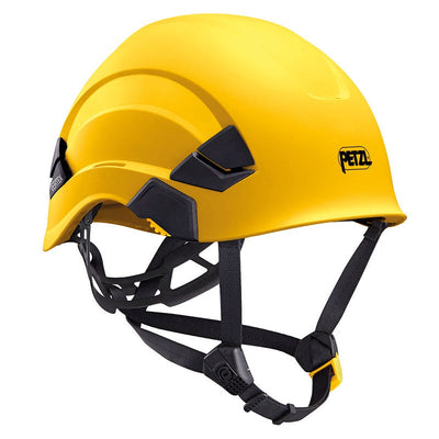 Yellow, Petzl Vertex ANSI recreation helmet.